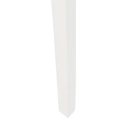 QAZQA Lampadaire tripode bois blanc avec abat-jour blanc 50 cm - Puros 8