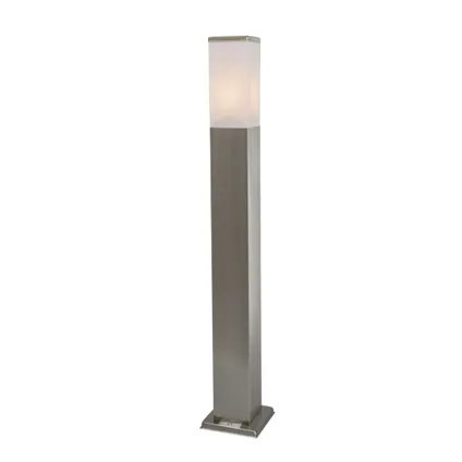 QAZQA Moderne buitenlamp paal staal 80 cm IP44 - Malios 2
