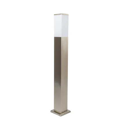 QAZQA Moderne buitenlamp paal staal 80 cm IP44 - Malios 9
