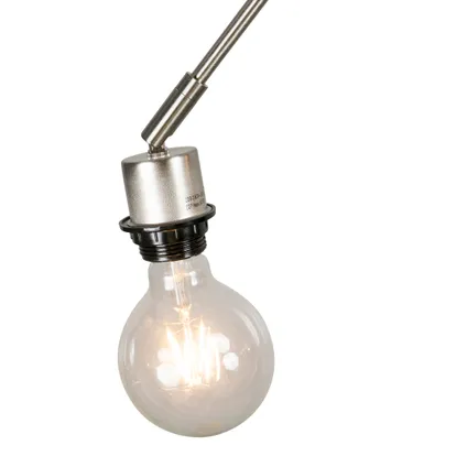 QAZQA Lampe à suspension moderne en acier sans abat-jour - Blitz II 5