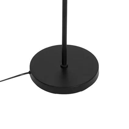 QAZQA Moderne vloerlamp zwart - Carmen 10