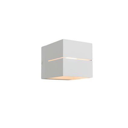 QAZQA Moderne wandlamp wit 9,7 cm - Transfer Groove