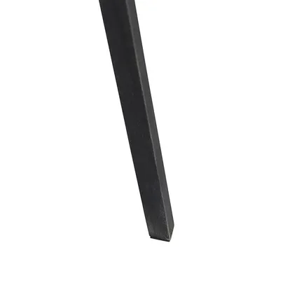 QAZQA Lampadaire trépied noir avec abat-jour noir 50 cm - Tripod Classic 7