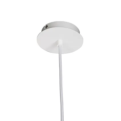 QAZQA Lot de 2 lampes à suspension industrielles blanches 38 cm dimmable - Anteros 9