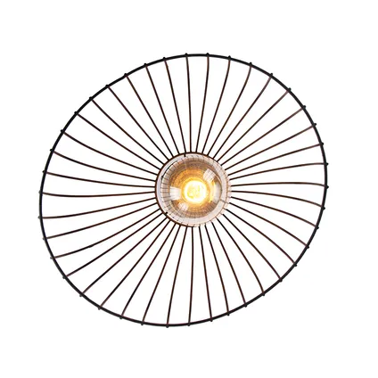 QAZQA Design plafondlamp zwart 29 cm - Pua 9