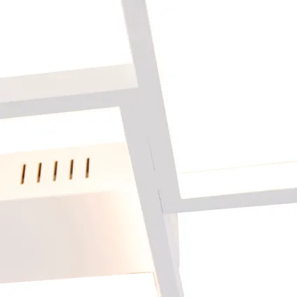 QAZQA Plafondlamp wit incl. LED 3 staps dimbaar 5-lichts - Lejo 3