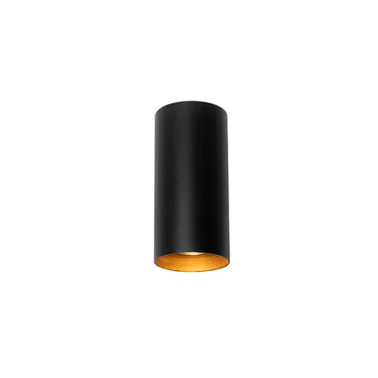 QAZQA Design wandlamp zwart met goud - Sab 10