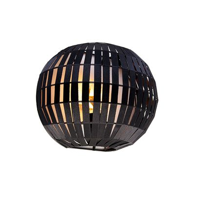 QAZQA Moderne wandlamp zwart - Zoë