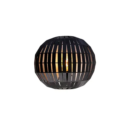 QAZQA Moderne wandlamp zwart - Zoë 9