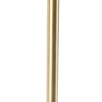 QAZQA Tafellamp goud/messing met velours kap roze 25 cm - Parte 9