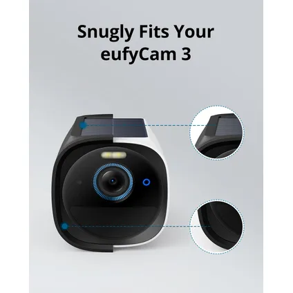Etui de protection silicone Eufy Skin pour Eufy Cam3 noir 2 pièces 3