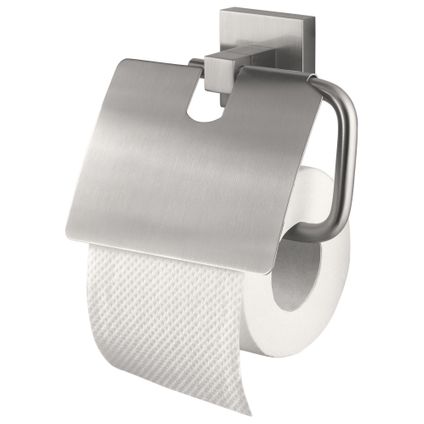 Haceka Mezzo Porte-Papier Toilette avec Couvercle Brossé