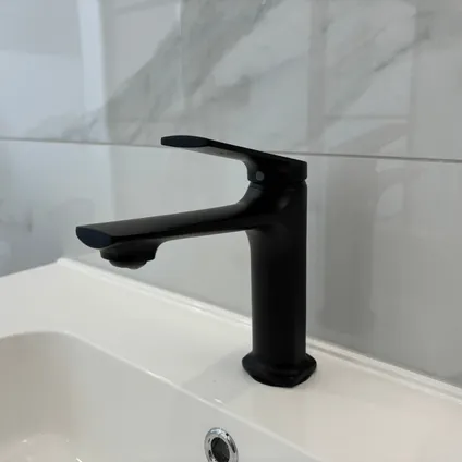 Robinet de lavabo EcoRain Olivia – Noir - Economiseur d'eau 2