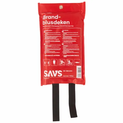 SAVS Brandblus box - Schuimblusser 6 liter + blusdeken - XL - Met montagebeugel - 6L 6