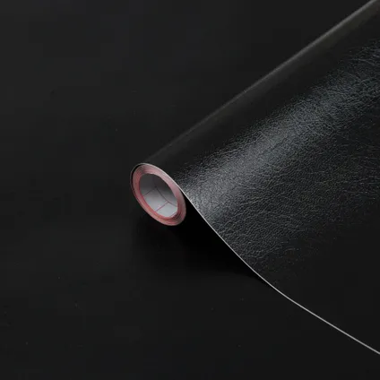 Transform zelfklevende decoratiefolie Leather zwart 45x200 cm 3