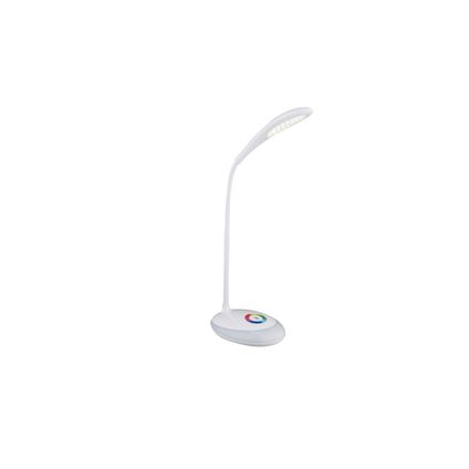 Globo Tafellamp Minea LED plastic wit 1x LED