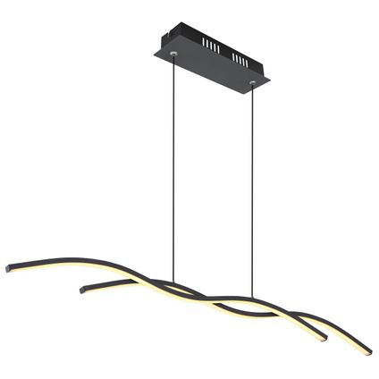 Globo Hanglamp Marius LED metaal zwart 1x LED