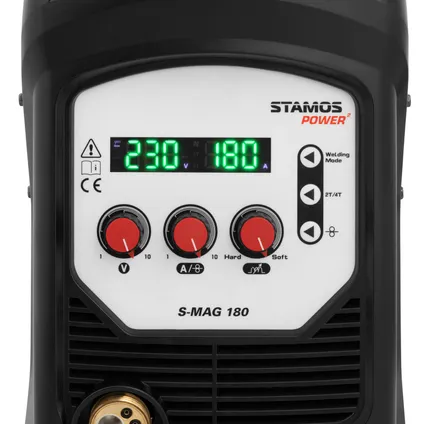 Stamos Power ² MIG MAG-lasapparaat - 180 A - 2/4 takt - 230V S-MAG 180 2