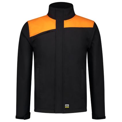 Tricorp softshell jas - Naden - bicolor - zwart/oranje - XL