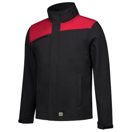 Tricorp softshell jas - Bicolor Naden - zwart/rood - L