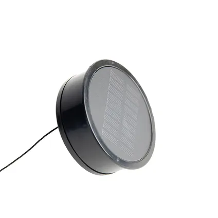 QAZQA Buiten tafellamp wit incl. LED 3-staps dimbaar oplaadbaar en solar - Ferre 9