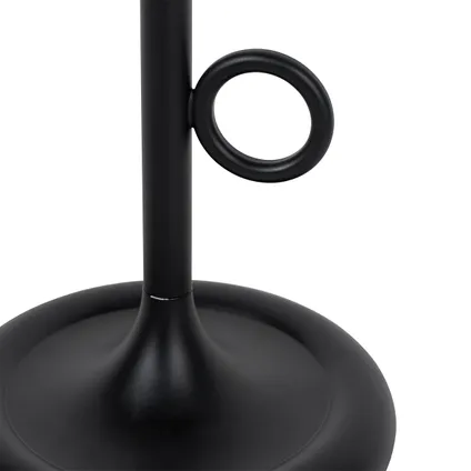 QAZQA Buiten tafellamp zwart incl. LED met touch dimmer oplaadbaar - Sjarel 3