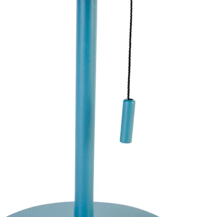QAZQA Buiten tafellamp blauw incl. LED 3-staps dimbaar oplaadbaar en solar - Ferre 5