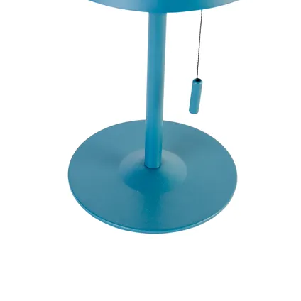QAZQA Buiten tafellamp blauw incl. LED 3-staps dimbaar oplaadbaar en solar - Ferre 6