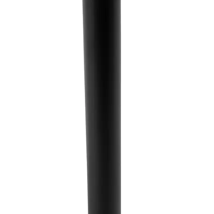 QAZQA Klassieke tafellamp zwart met granny kap goud 30 cm - Simplo 7