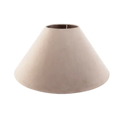 QAZQA Landelijke tafellamp hout met taupe kap velours - Burdock 8