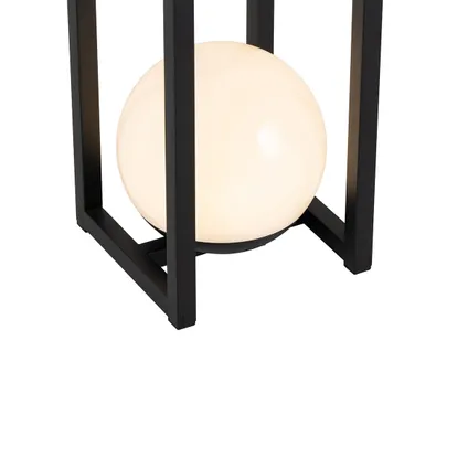 QAZQA Lampe de table d'extérieur noire avec LED avec touche rechargeable - Nowi 3