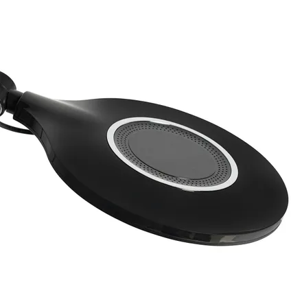 QAZQA Design tafellamp zwart incl. LED met touch en inductielader - Don 10