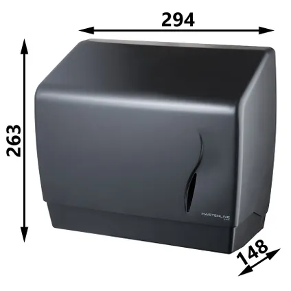 Distributeur De Papier Toilette Carré Noir 2