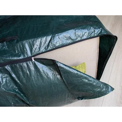 Toolland Beschermhoes voor kussens, groen, rechthoekig, 55x120x40cmRechthoekig, PE (polyethyleen) 2