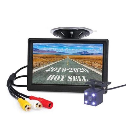 Draadloze HD Parking achteruitrijcamera + 5-inch TFT LCD monitor - ARC2 - Zwart