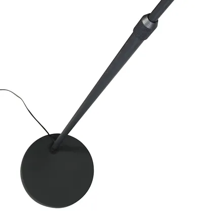 QAZQA Smart moderne booglamp zwart incl. Wifi A60 - Arc Basic 7