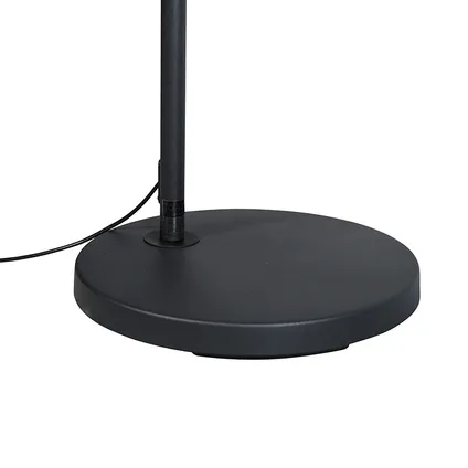 QAZQA Smart moderne booglamp zwart incl. Wifi A60 - Arc Basic 10