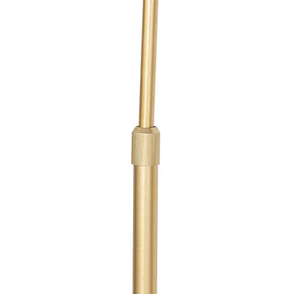 QAZQA Lampe à arc moderne en laiton avec verre clair - Arc 7