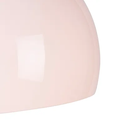 QAZQA Smart booglamp chroom met witte kap incl. Wifi A60 - Arc Basic 9