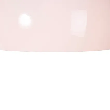 QAZQA Smart booglamp chroom met witte kap incl. Wifi A60 - Arc Basic 10