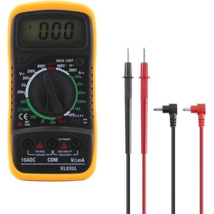 Multimètre numérique - Smart Voltage Meter - Voltmètre - Voltmètre - Orange