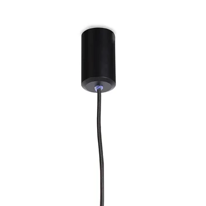 QAZQA Lampe à suspension design noir avec source lumineuse WiFi GU10 - Tuba Small 7