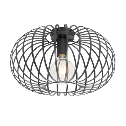 QAZQA Smart plafondlamp zwart 39 cm incl. Wifi G95 - Johanna