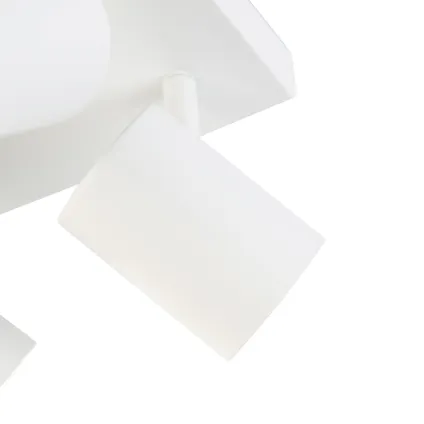 QAZQA Plafonnier intelligent carré blanc avec 4 Wifi GU10 - Jeana 7