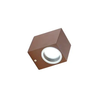 QAZQA Smart wandlamp roestbruin IP44 incl. Wifi GU10 - Baleno 10