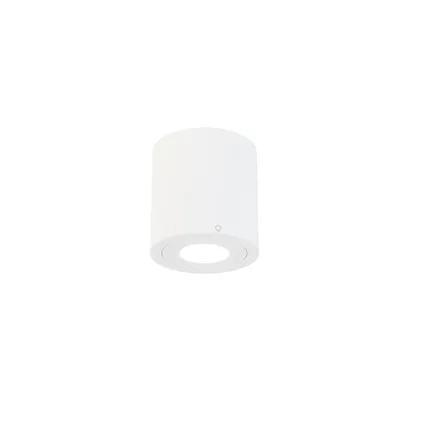 QAZQA Spot de salle de bain intelligent blanc rond IP44 avec Wifi GU10 - Capa