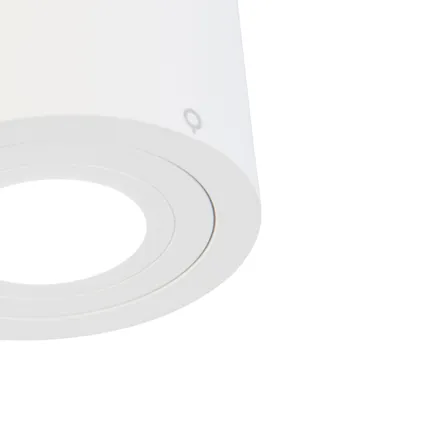 QAZQA Spot de salle de bain intelligent blanc rond IP44 avec Wifi GU10 - Capa 8