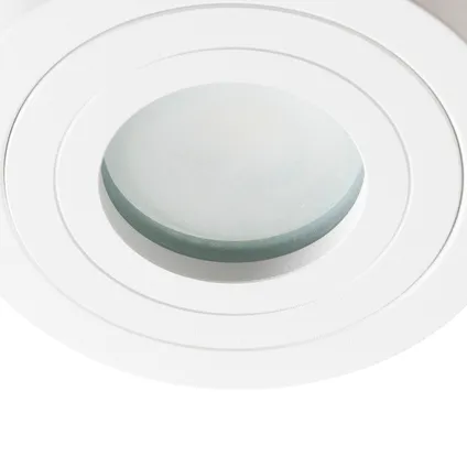QAZQA Spot de salle de bain intelligent blanc rond IP44 avec Wifi GU10 - Capa 9