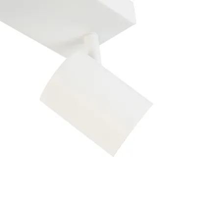 QAZQA Plafonnier intelligent blanc rectangulaire avec 2 Wifi GU10 - Jeana 6