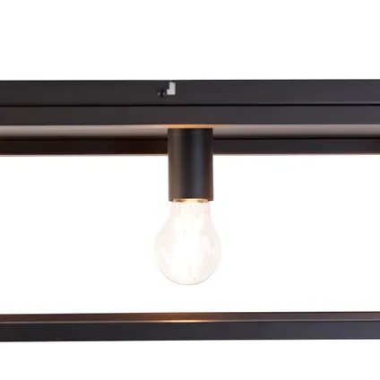 QAZQA Smart plafondlamp zwart 99,5 cm incl. 4 Wifi A60 - Cage 9